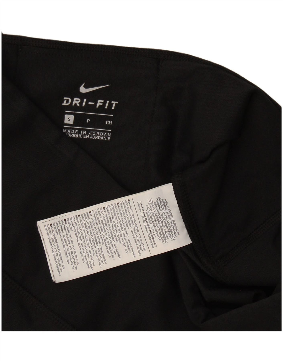 Leggings Nike Dri Fit para mulher UK 10 pequeno preto colorblock poliéster