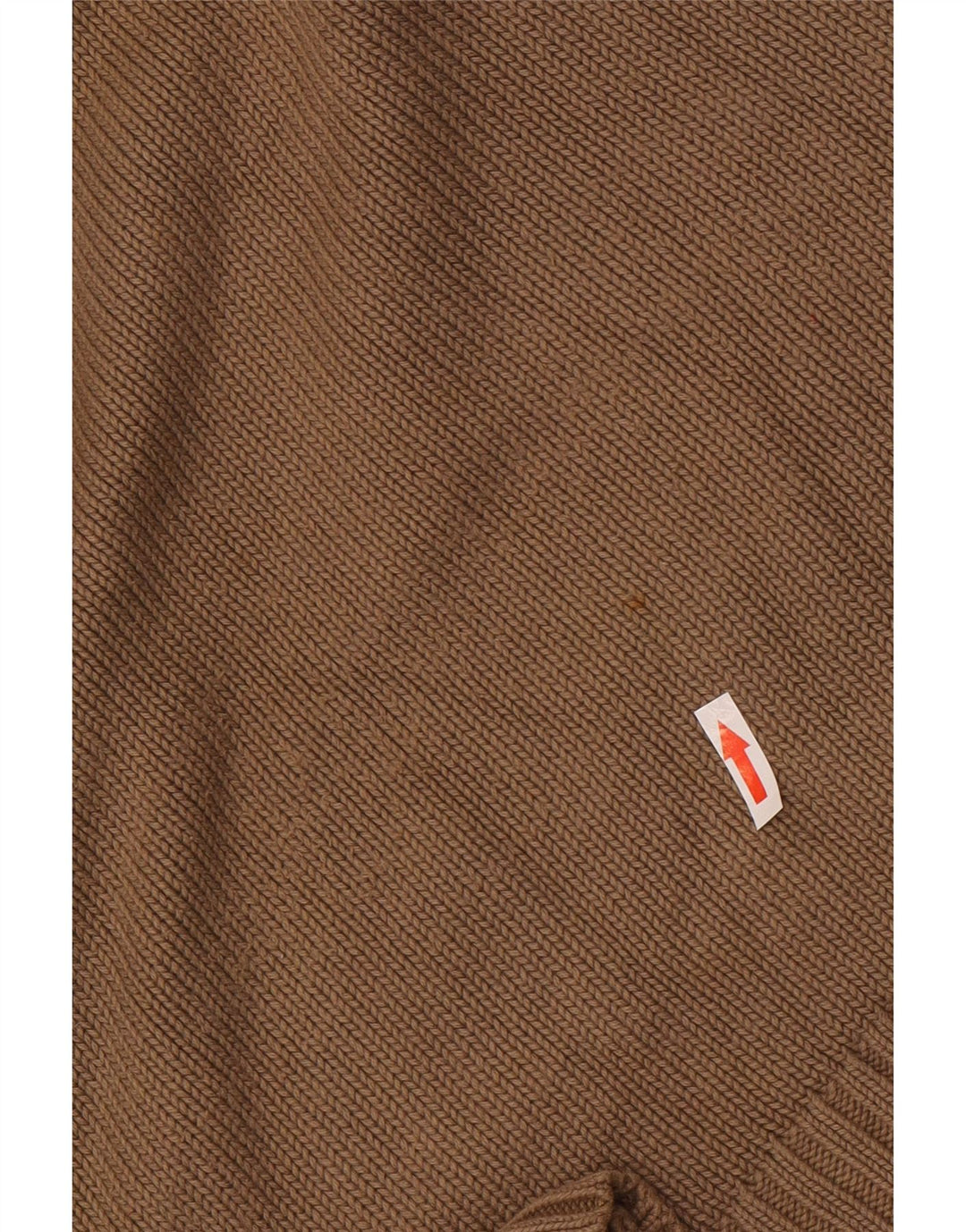 Zara Suéter masculino com gola V e algodão marrom médio
