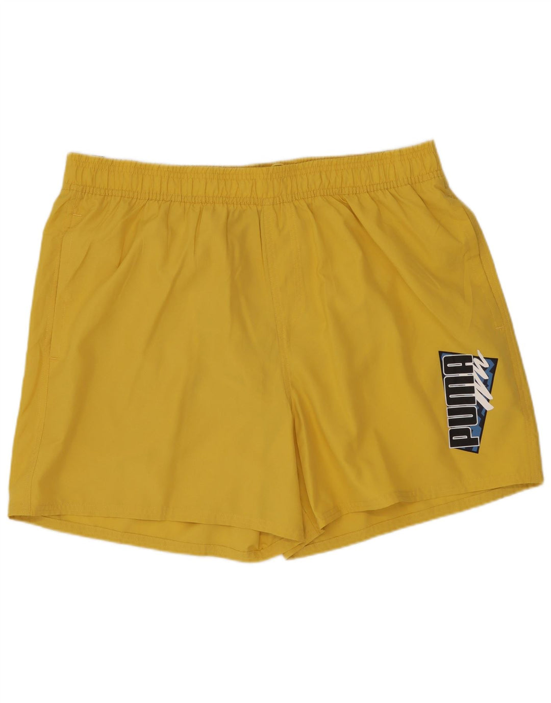 Shorts de natação masculinos PUMA XL amarelo poliéster