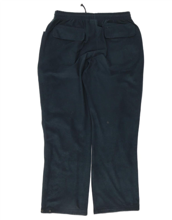 Calça de treino masculina Diadora Cargo UK 42 poliéster azul grande