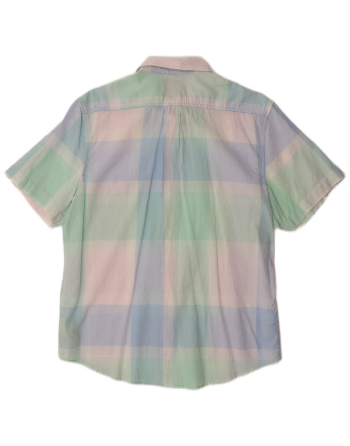 Camisa masculina LEE regular fit de manga curta, algodão xadrez médio multicolorido