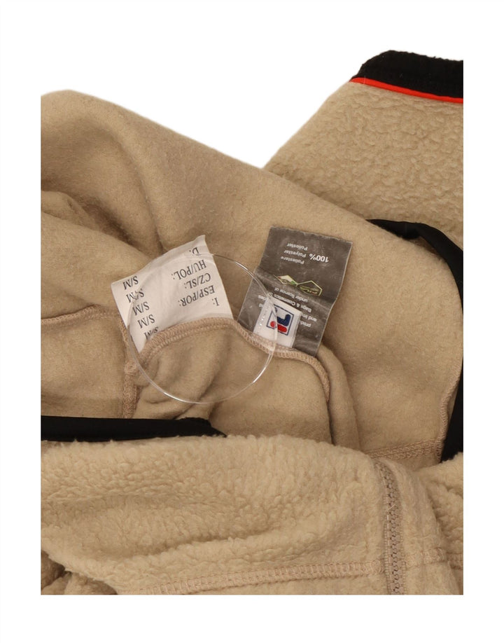 Fila Mens Fleece Jacket UK 36 Pequeno Poliéster Bege