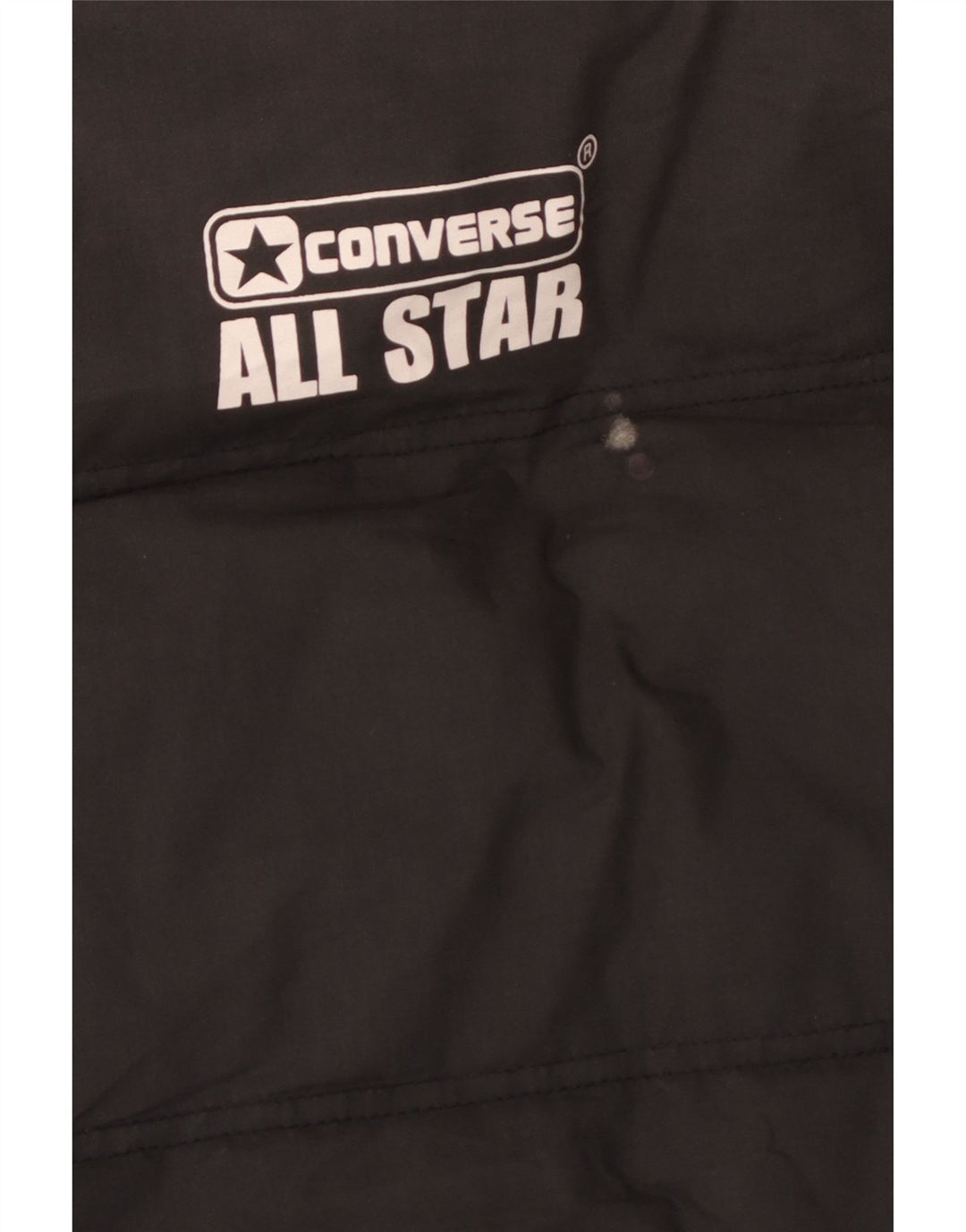 Colete acolchoado gráfico masculino Converse UK 40 grande poliéster azul marinho