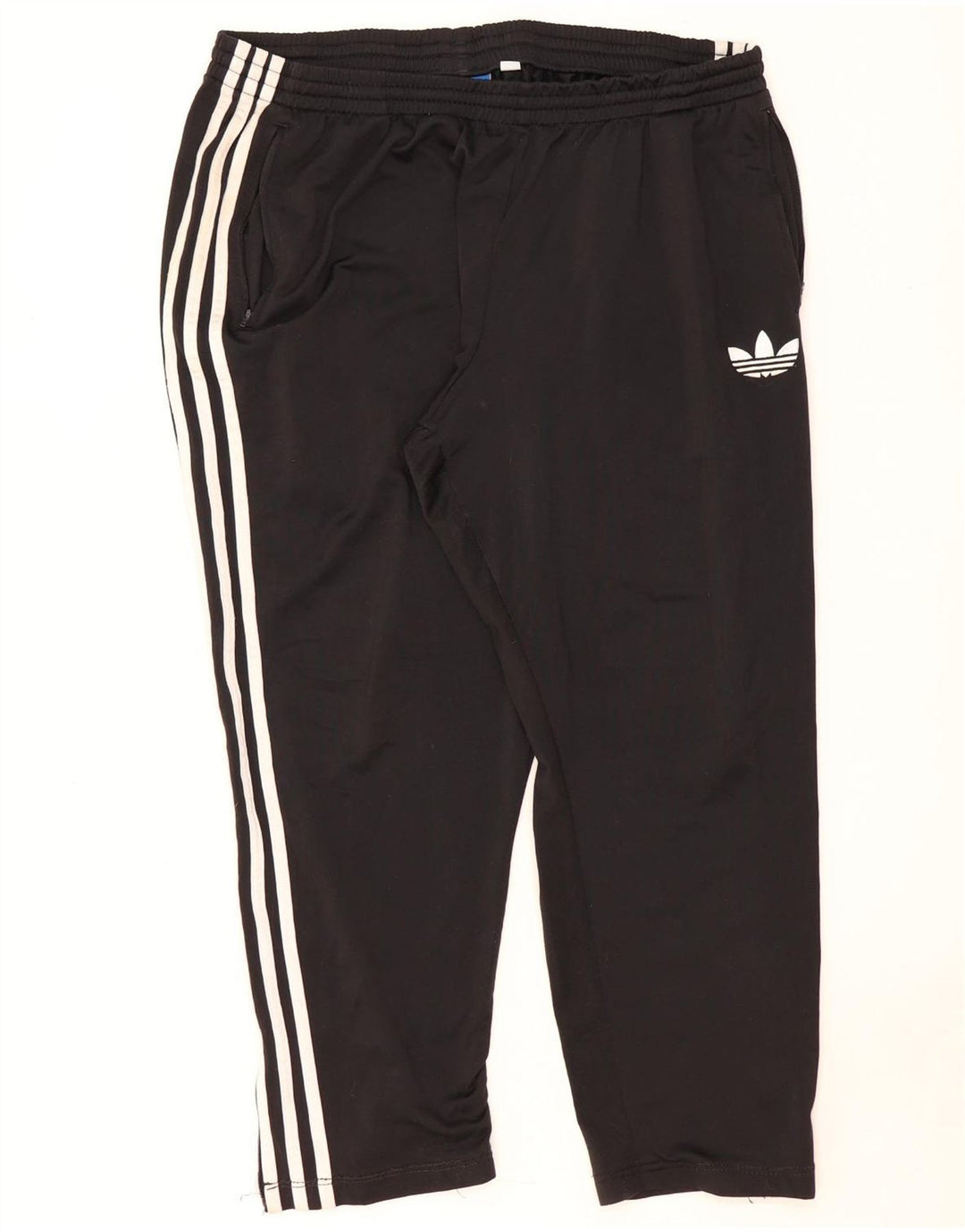 Calças de treino femininas Adidas UK 18 XL preto poliéster