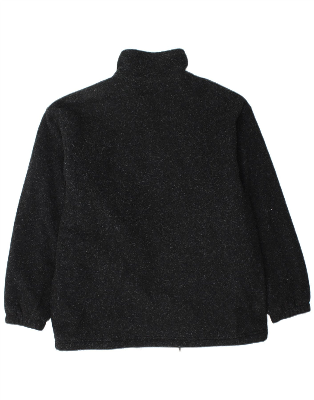 Jaqueta masculina de lã com ajuste solto CRANE Reino Unido 36 poliéster manchado preto pequeno