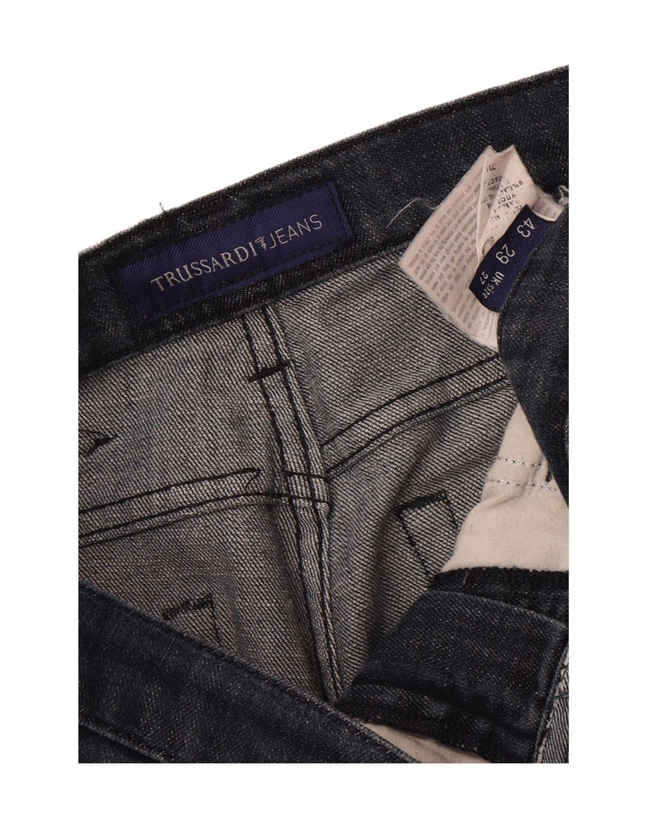 Jeans slim feminino TRUSSARDI W27 L32 algodão azul marinho