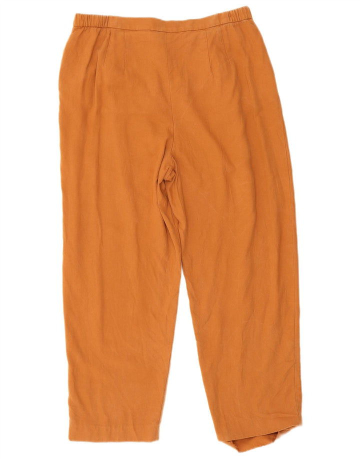 Zara Calça feminina folgada cortada média W28 L24 marrom