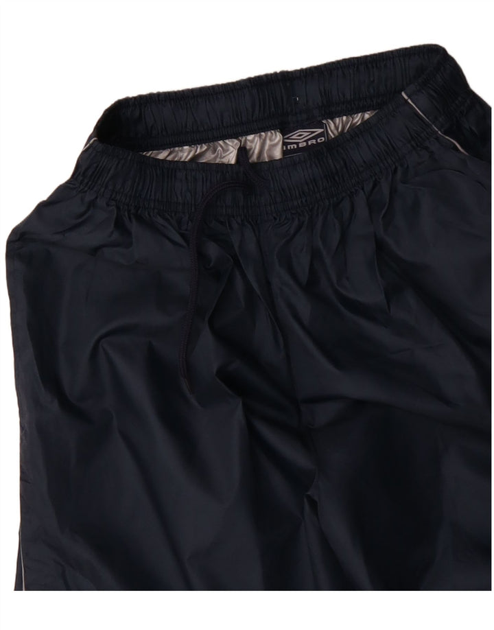 Calça de treino masculina gráfica UMBRO médio azul marinho nylon