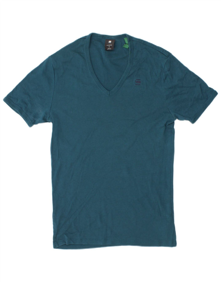 Camiseta masculina G-Star top pequeno algodão azul