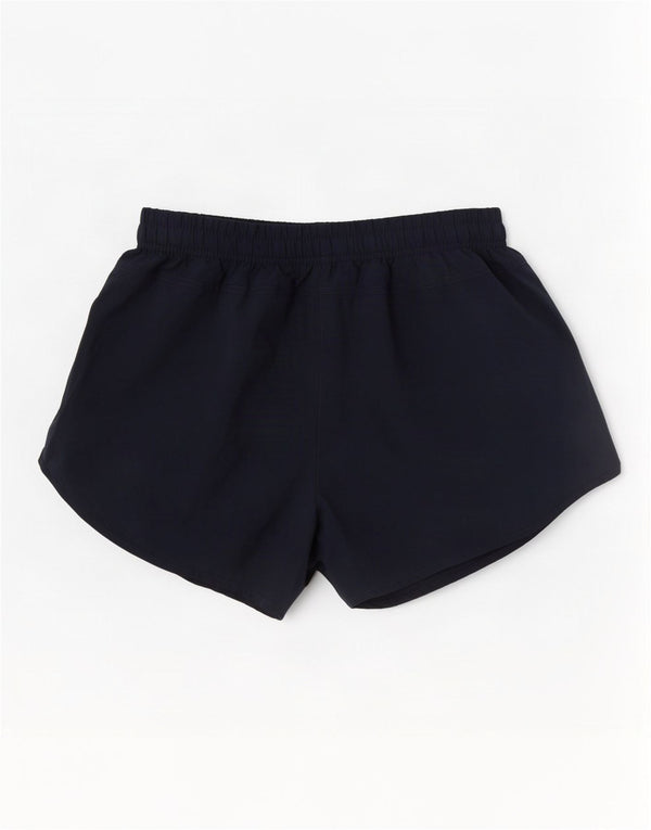 Shorts esportivos femininos Nike Dri Fit UK 6 XS azul marinho poliéster
