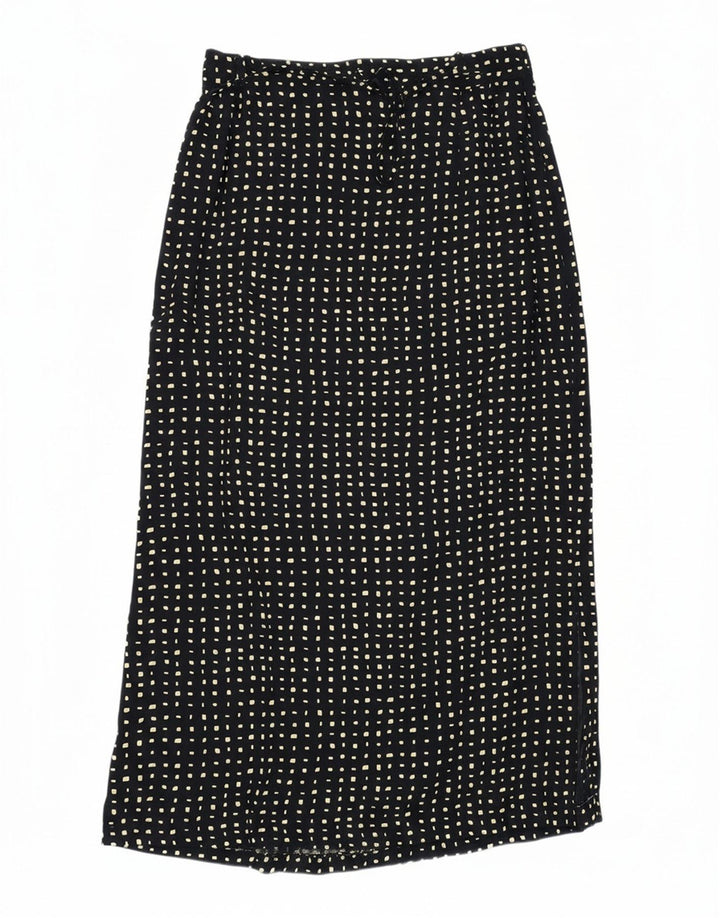 Saia midi feminina MICHAEL H W34 grande preta manchada