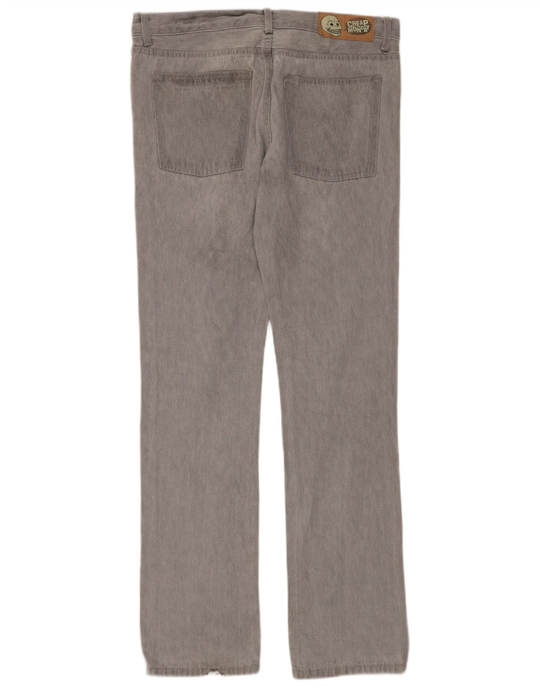 Jeans retos masculinos baratos de segunda-feira W33 L34 algodão cinza