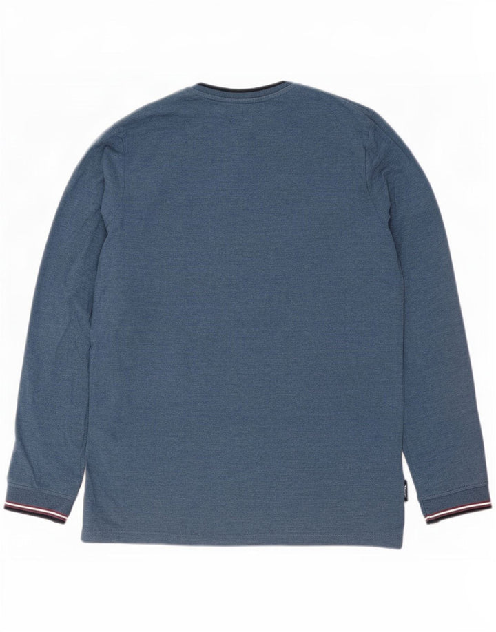 Ben Sherman Meninos Top manga comprida 14-15 anos algodão azul