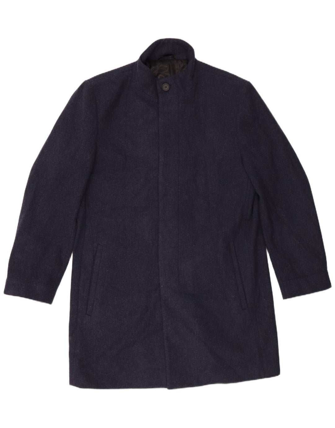 Sobretudo masculino Marks & Spencer UK 42 XL lã azul marinho
