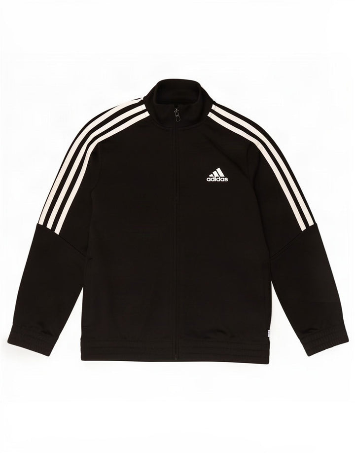 Jaqueta Adidas Meninos Treino Top 9-10 Anos Poliéster Listrado Preto