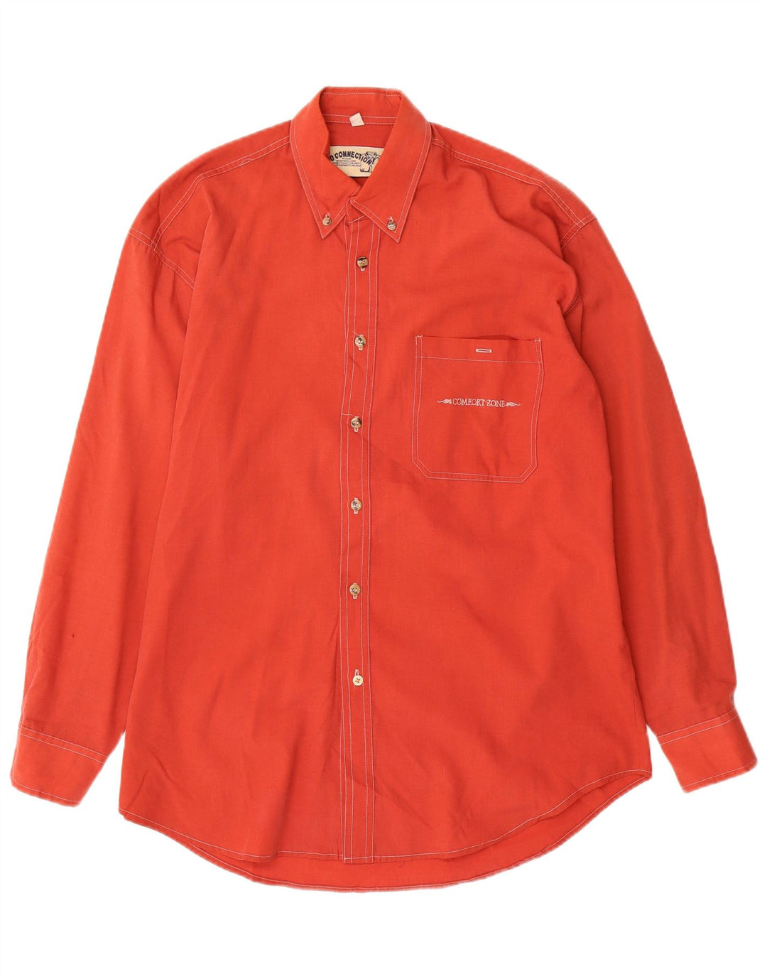 Camisa masculina vintage tamanho 39/40 vermelho médio
