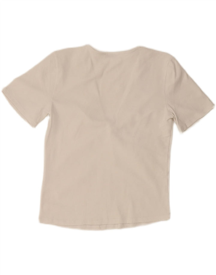ZARA Womens Blouse Top UK 14 Large White Vintage Zara and Second-Hand Zara from Messina Hembry 
