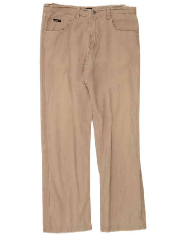 Calça casual reta masculina Cerruti 1881 W32 L28 bege