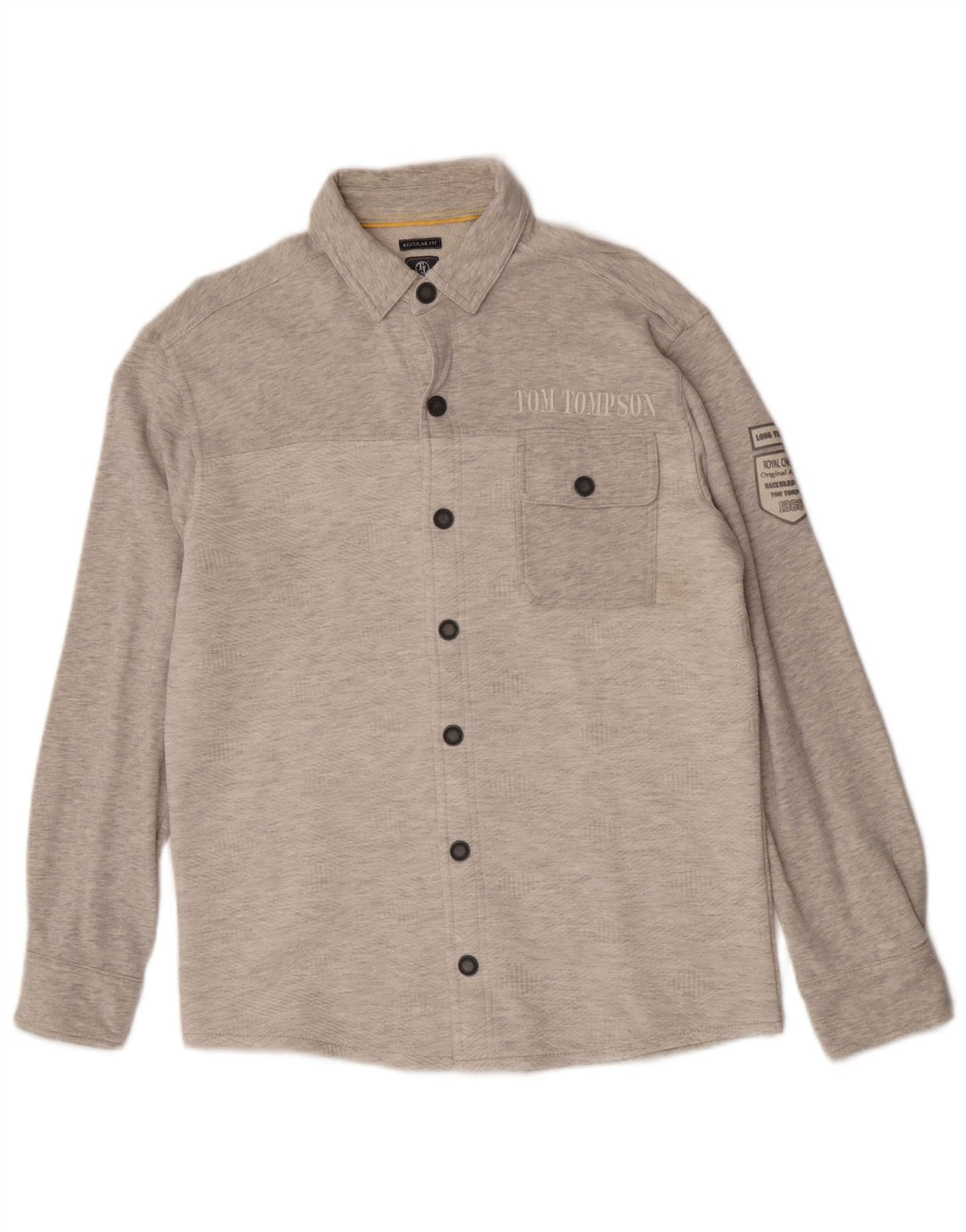 Camisa masculina Tom Tompson cinza médio