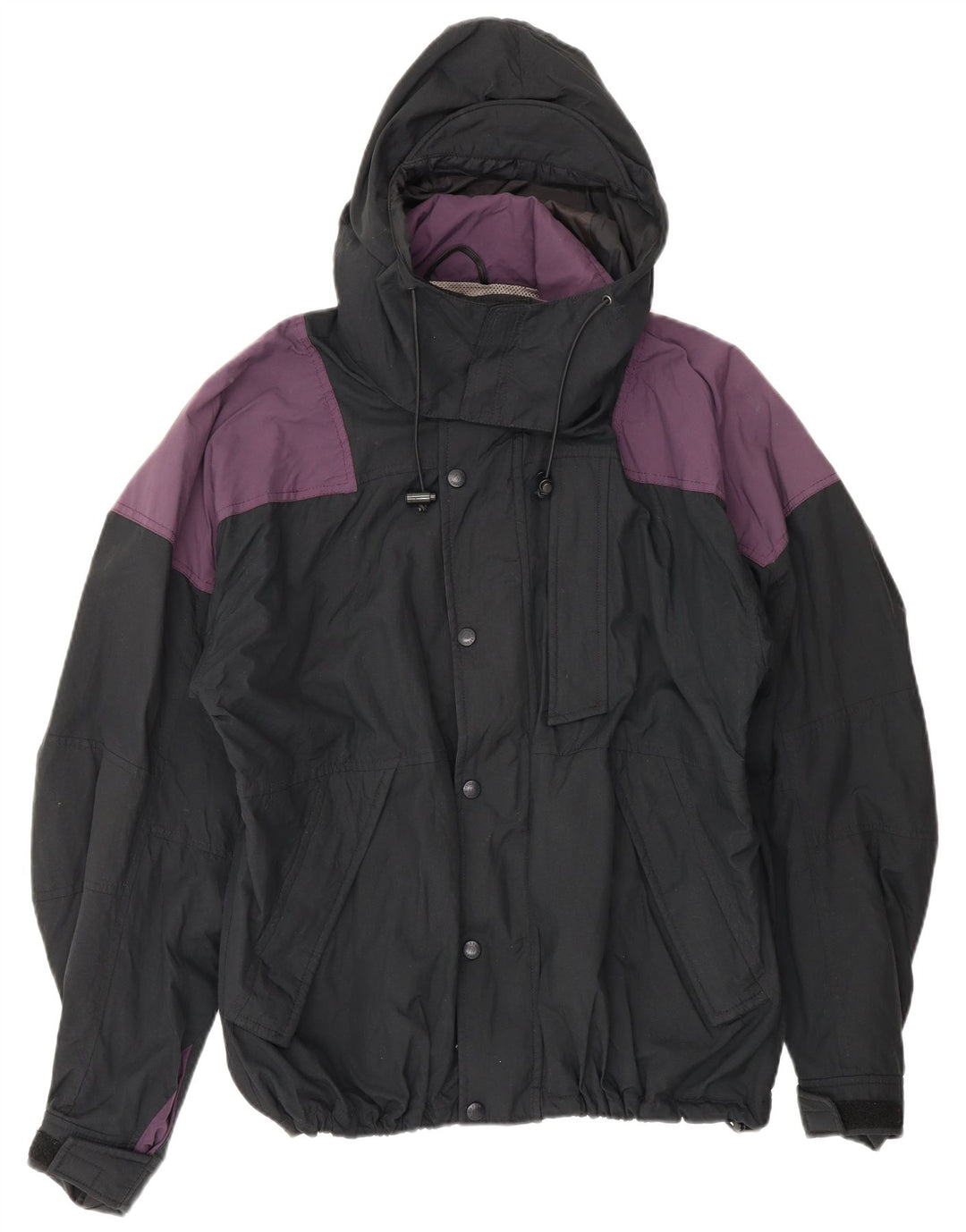 Jaqueta corta-vento masculina Sierra Designs Reino Unido 38 bloco colorido preto médio