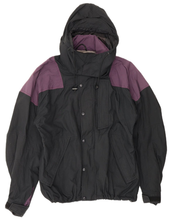 Jaqueta corta-vento masculina Sierra Designs Reino Unido 38 bloco colorido preto médio
