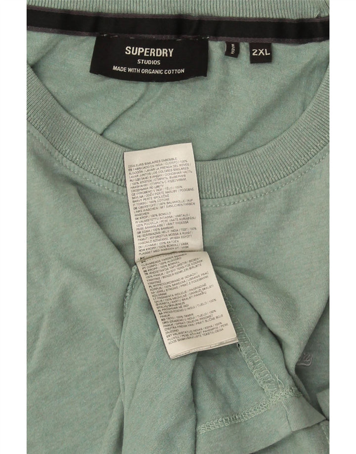 Camiseta masculina Superdry Top 2XL algodão verde