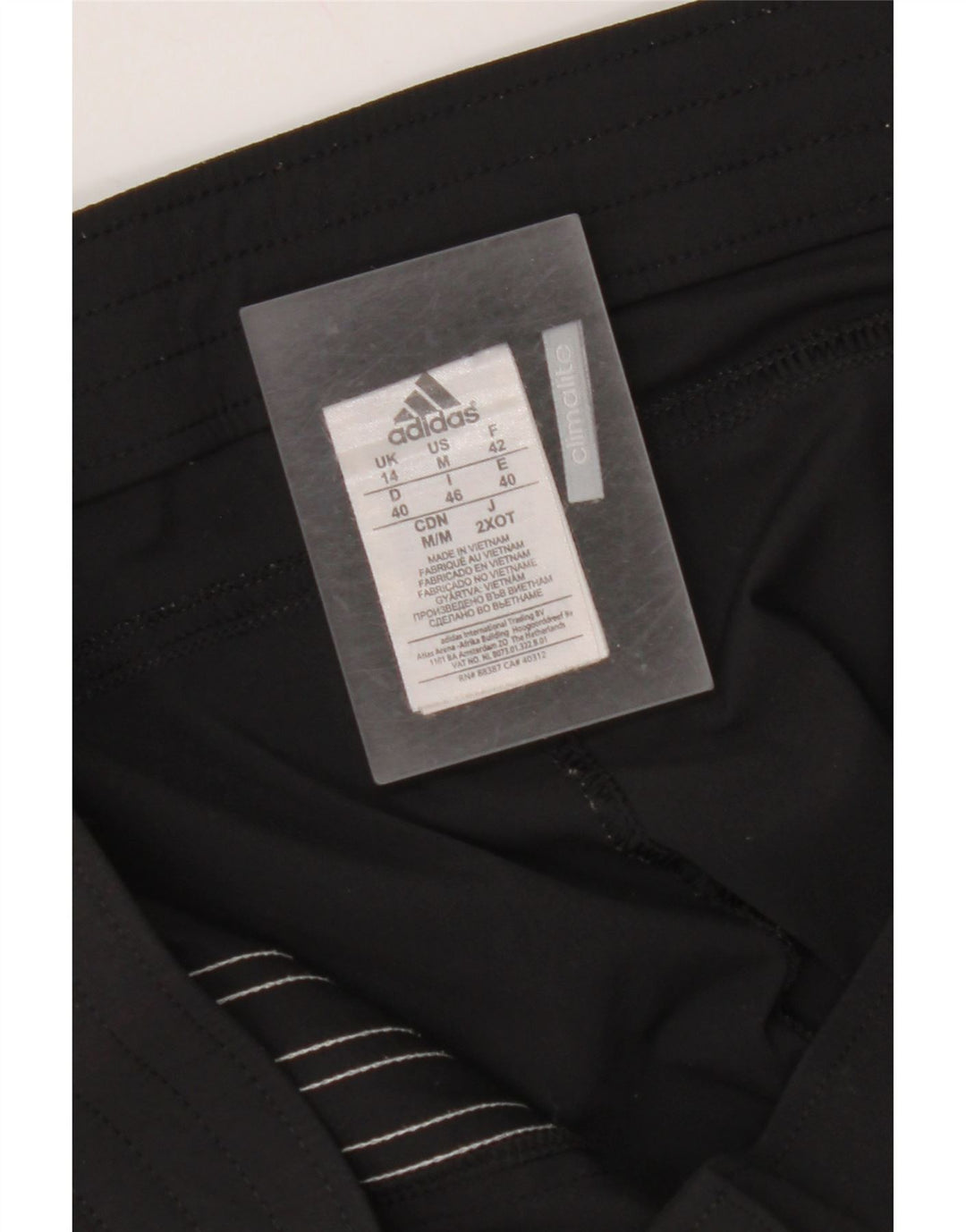 ADIDAS Womens Climalite Bermuda Sport Shorts UK 14 Médio Preto Poliamida