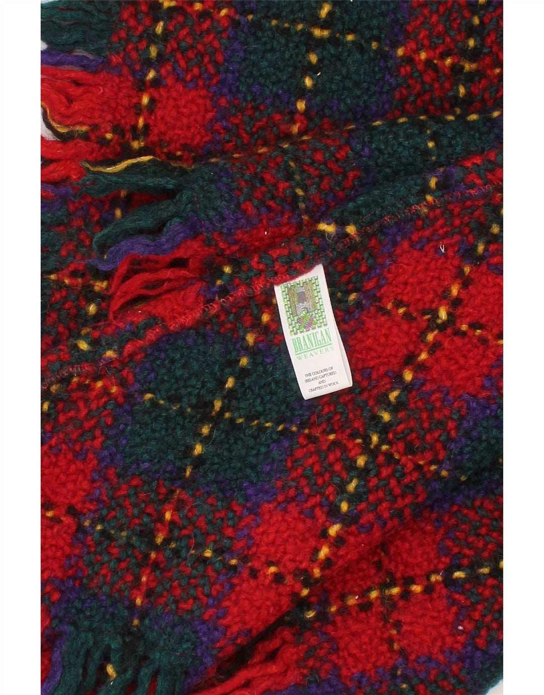 Branigan feminino tricô poncho xale tamanho único L31 xadrez multicolorido