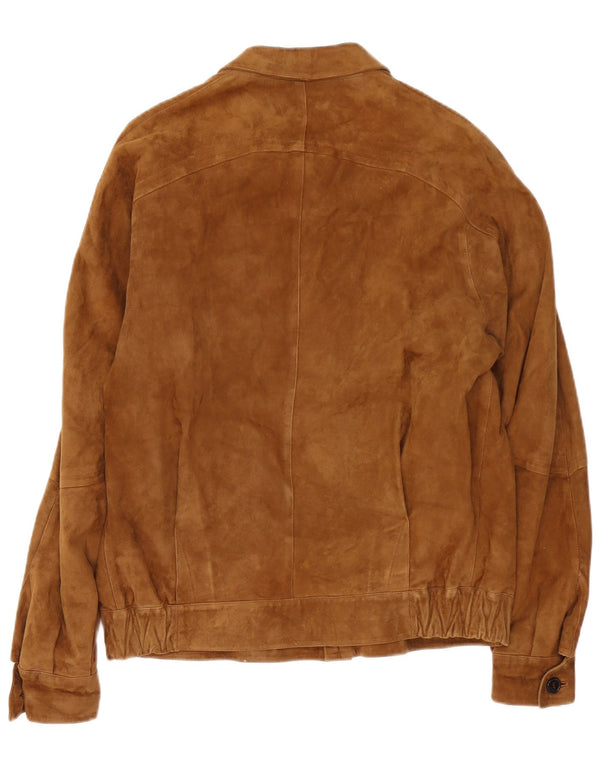 Jaqueta masculina de camurça VINTAGE UK 38 bege médio