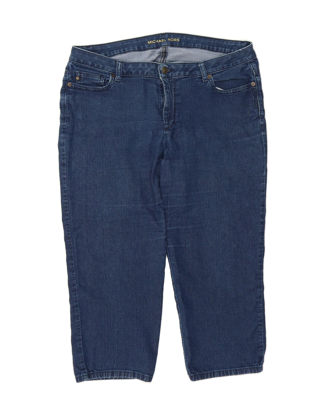 MICHAEL KORS Womens Capri Jeans US 14 XL W38 L21 Blue Cotton Vintage Michael Kors and Second-Hand Michael Kors from Messina Hembry 