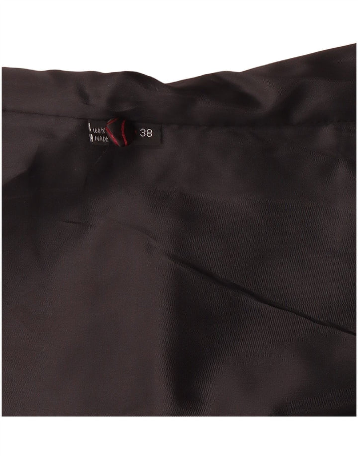 Colete feminino vintage EU 38 poliéster paisley preto médio