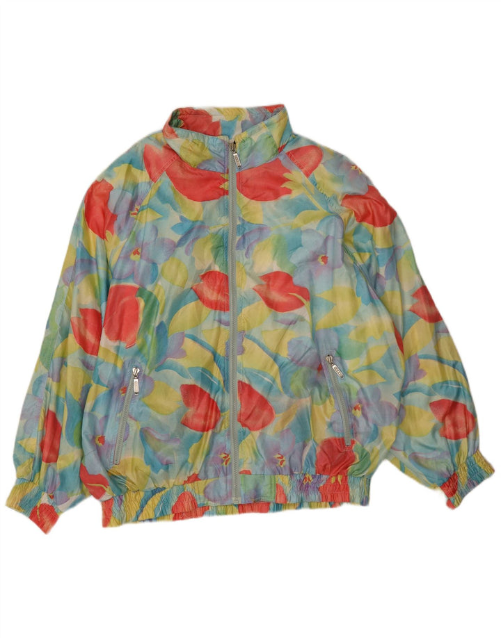 Jaqueta feminina de treino grande Perry IT 44 médio azul floral