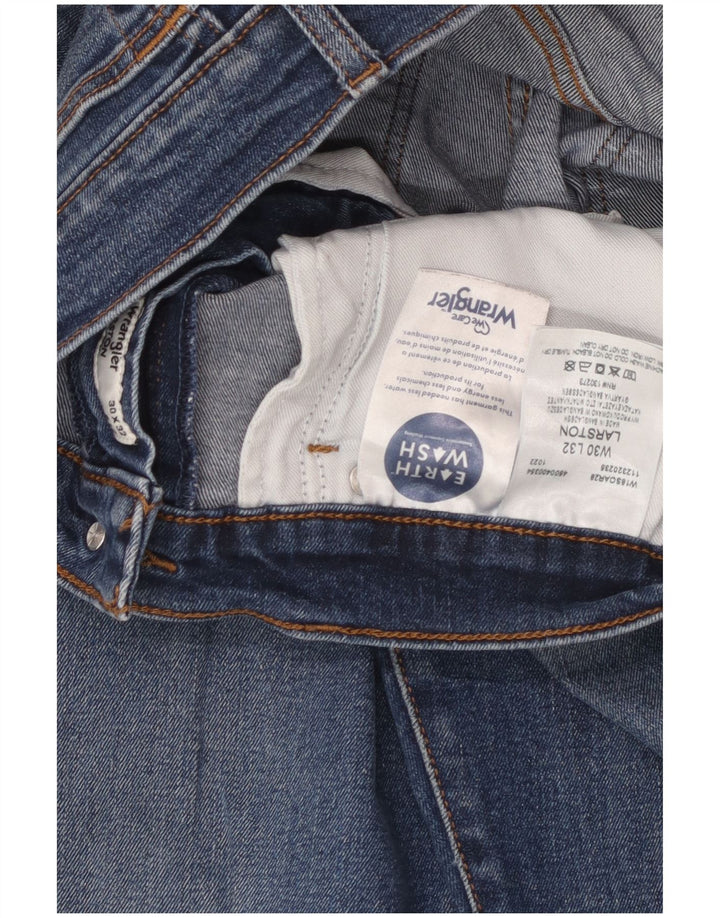 Wrangler Mens Larston Slim Jeans W30 L28 Azul Algodão