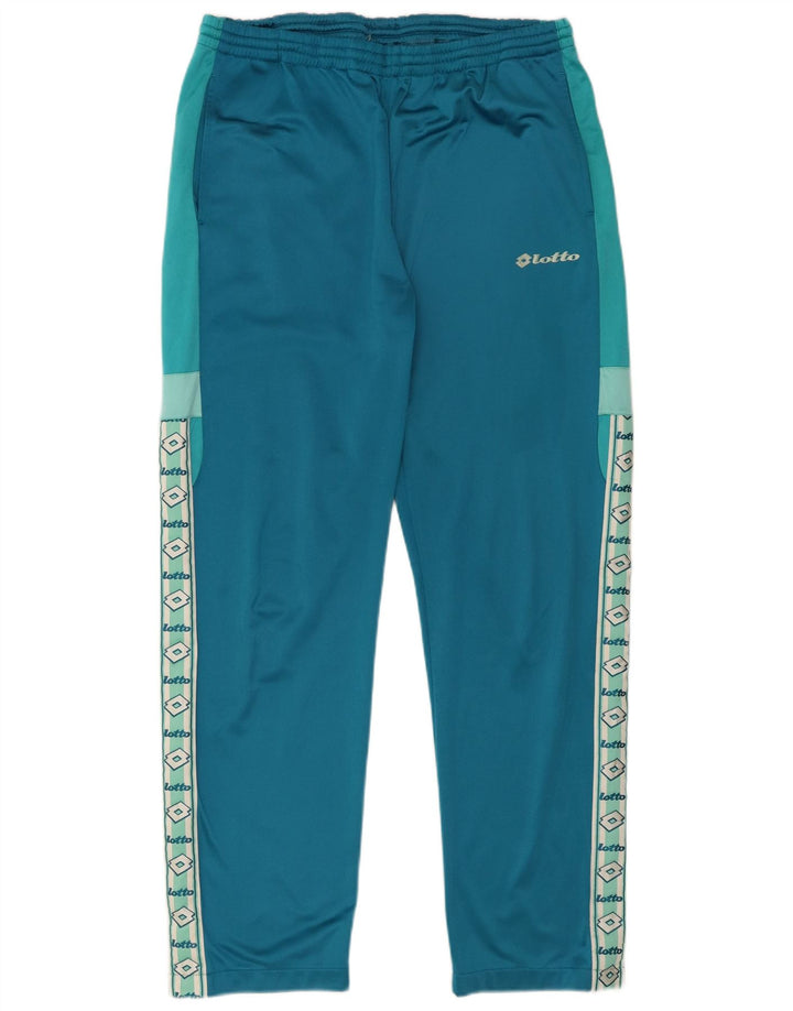 Lotto masculino gráfico completo agasalho XL azul colorblock