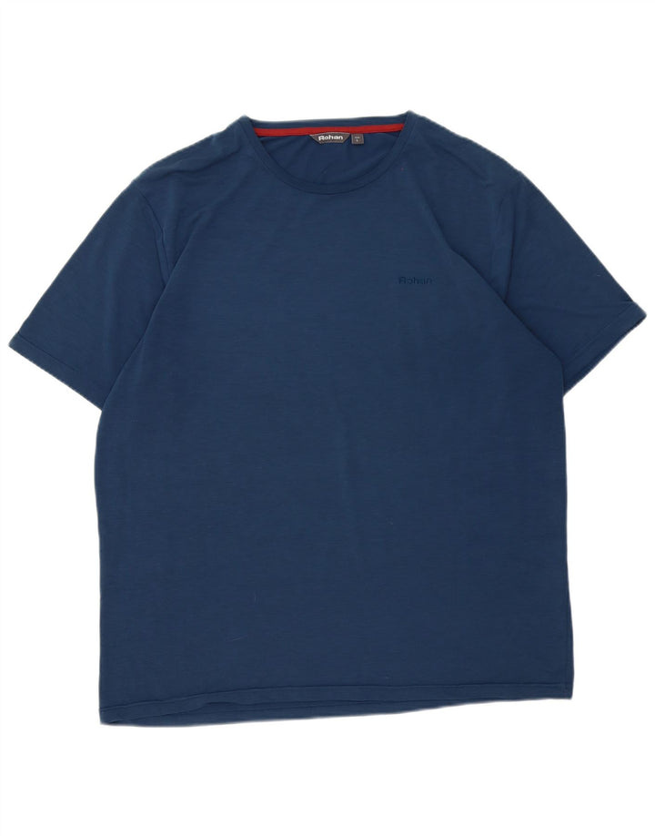 Camiseta masculina Rohan grande poliéster azul marinho