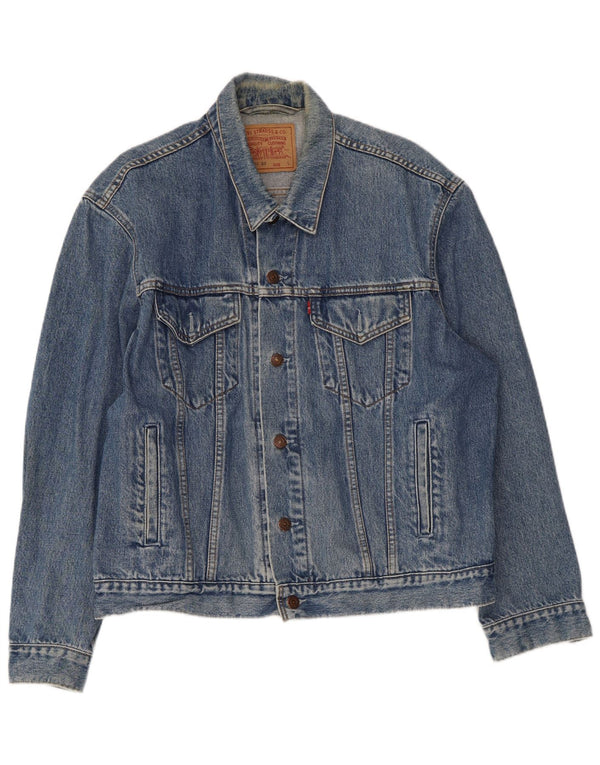 Jaqueta jeans masculina Levi's UK 40 grande azul