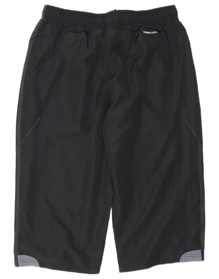 Calça de treino masculina Adidas Climacool Capri grande bloco colorido preto