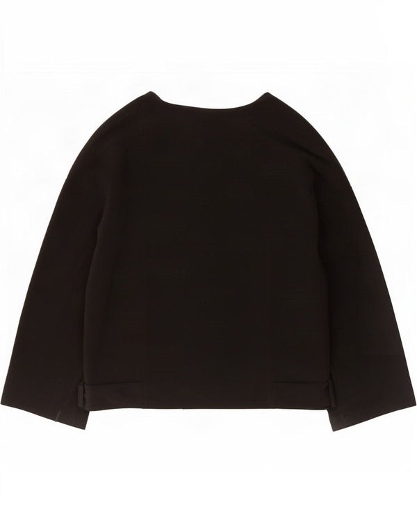 Zara Jaqueta Blazer Feminina Reino Unido 14 Médio Preto