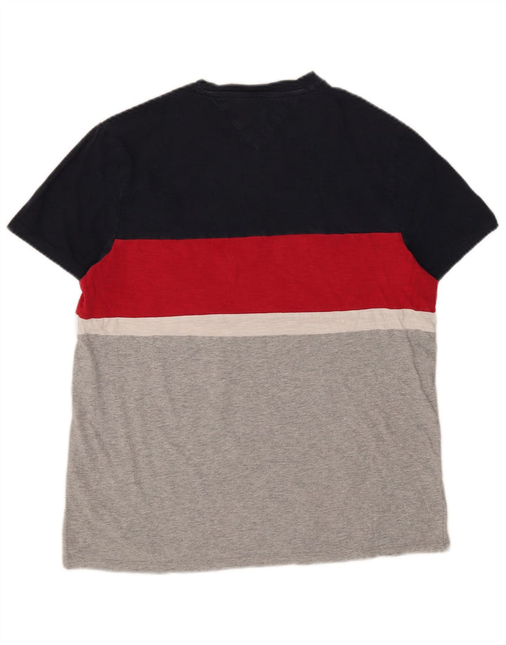 Tommy Hilfiger Camiseta masculina pequena de algodão colorido colorido