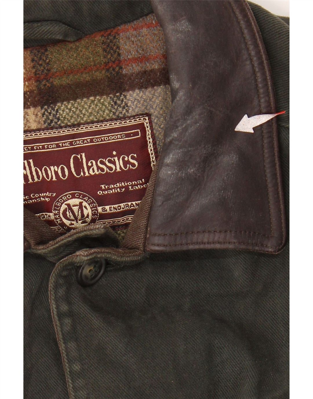 Jaqueta utilitária masculina MARLBORO CLASSICS UK 38 Medium Khaki Colourblock