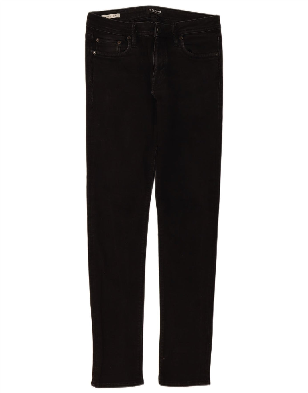 JACK & JONES Masculino GLENN Slim Jeans W29 L32 Algodão Preto