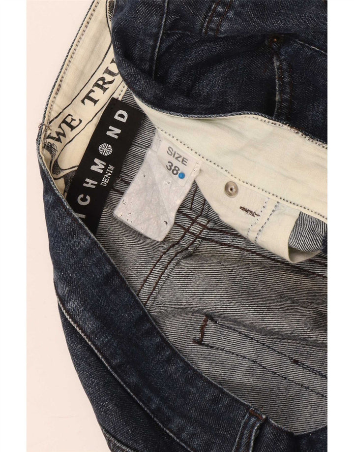 Richmond Mens Straight Jeans W38 L30 Azul Marinho