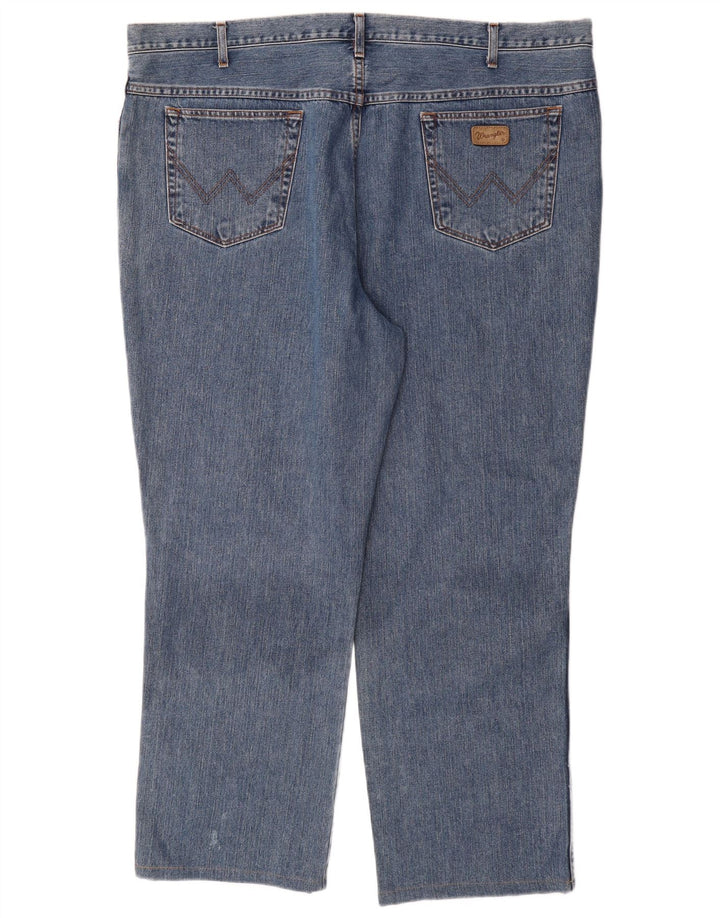 WRANGLER Masculino Ohio Straight Jeans W44 L29 Azul Algodão