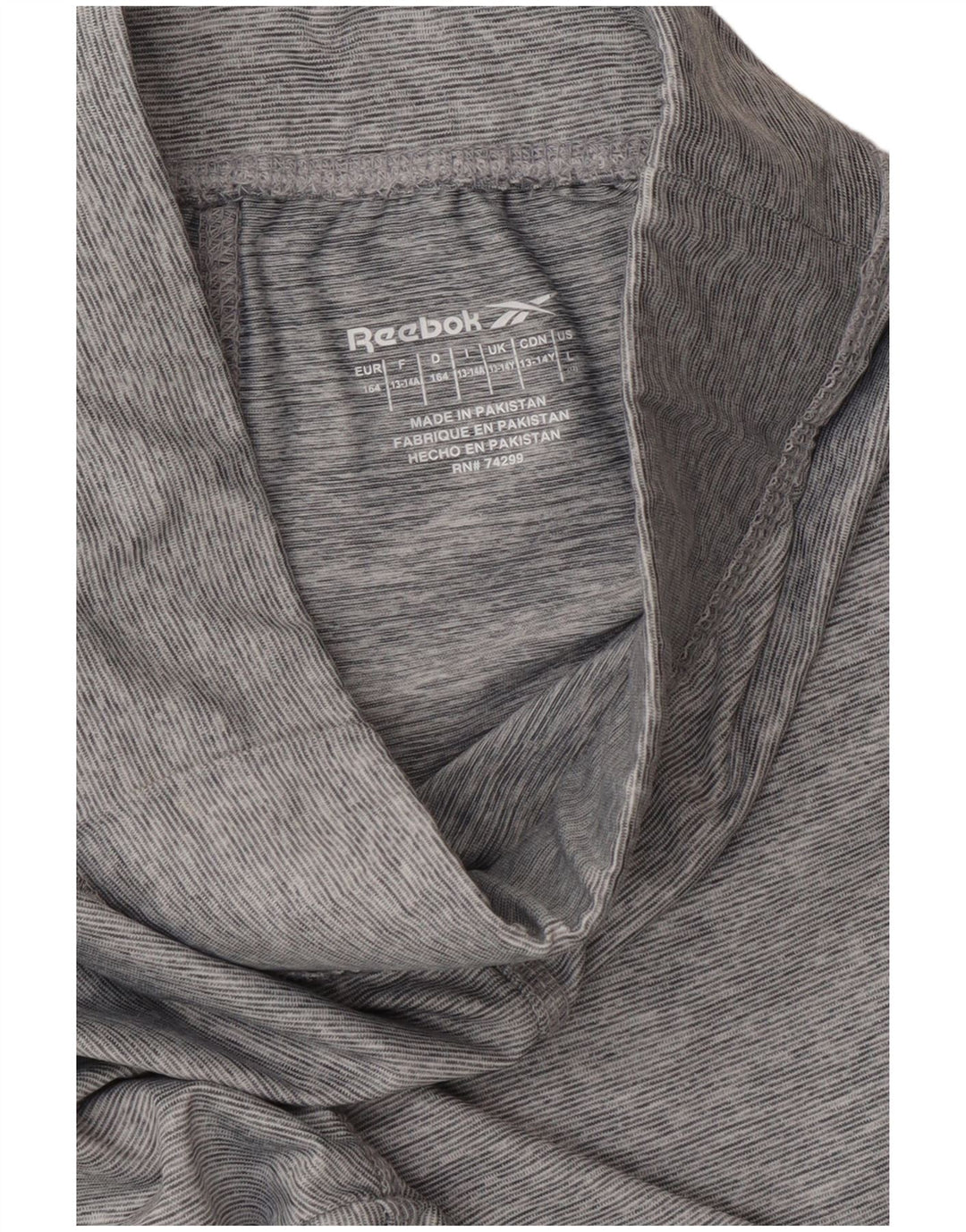 Leggings REEBOK para meninas 13-14 anos cinza colorblock poliéster