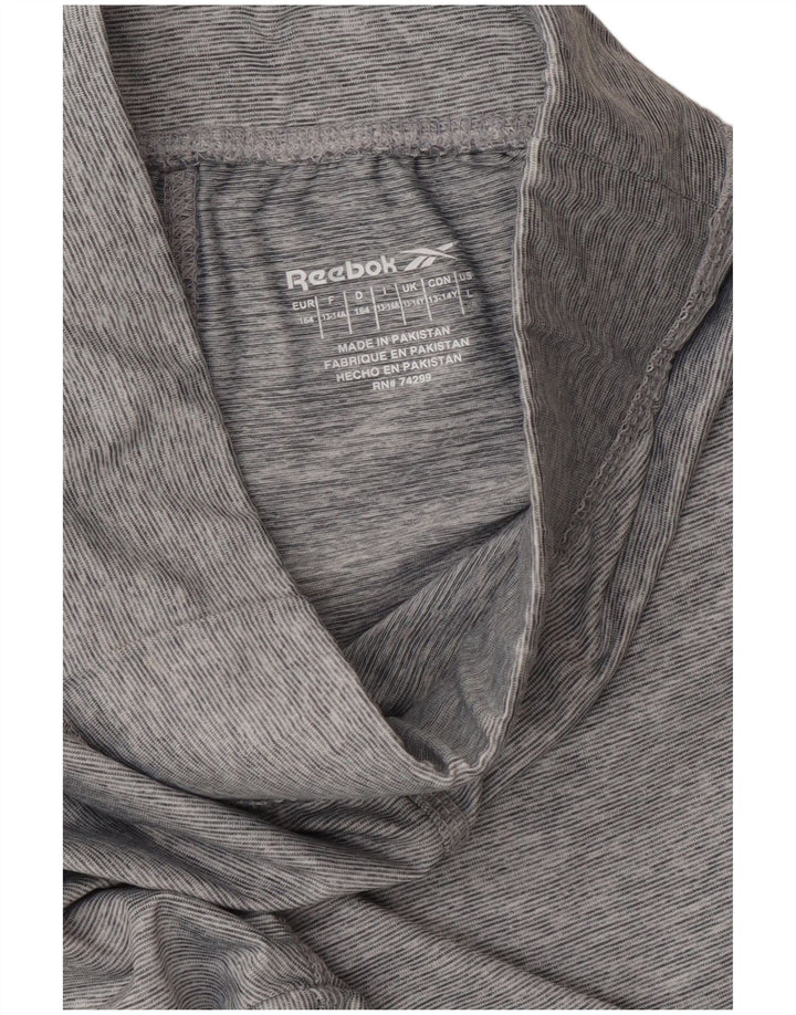 Leggings REEBOK para meninas 13-14 anos cinza colorblock poliéster