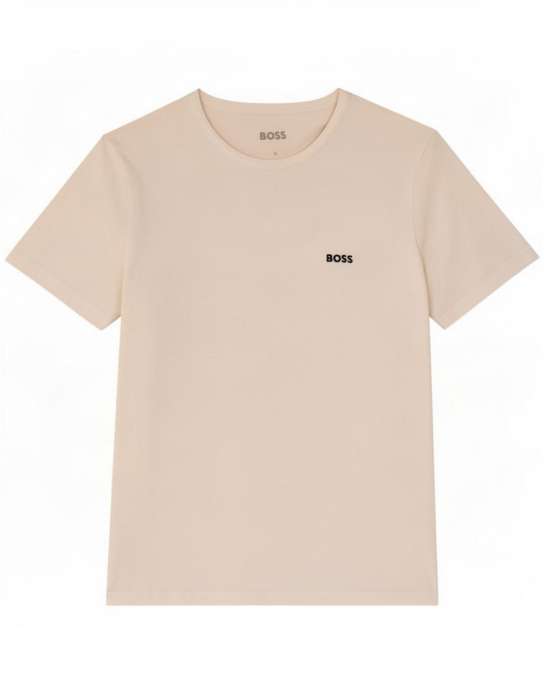 Hugo Boss Camiseta masculina Top de algodão branco médio