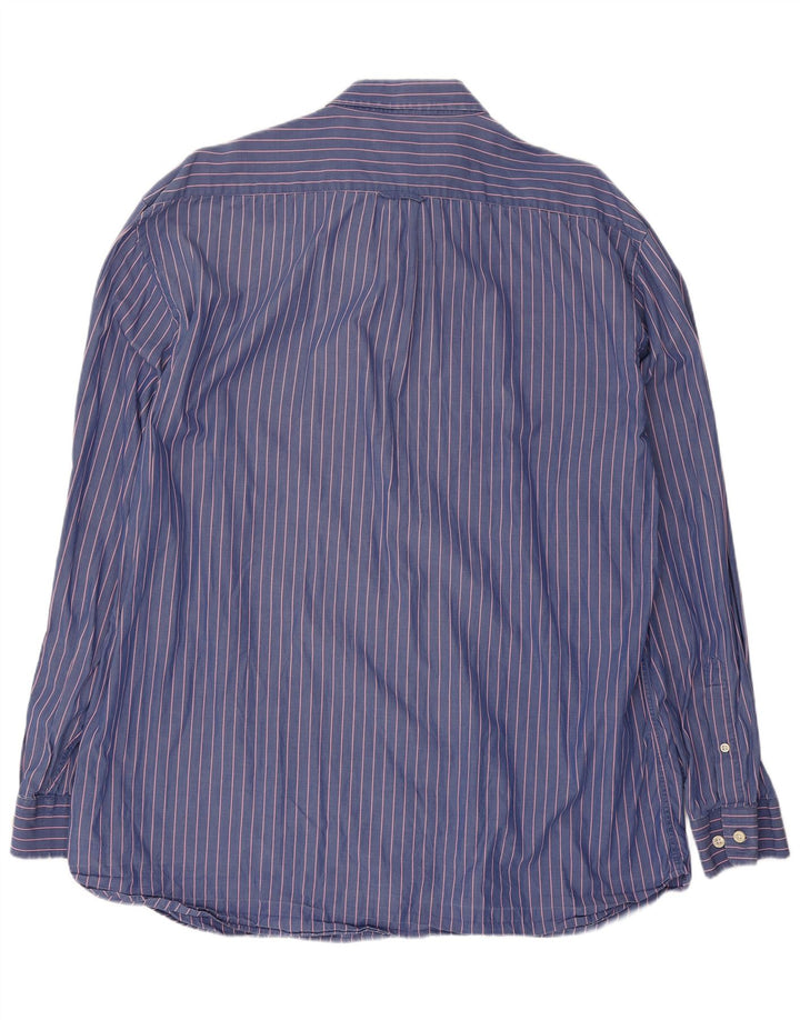 Camisa masculina Gant Regular Fit XL algodão listrado azul