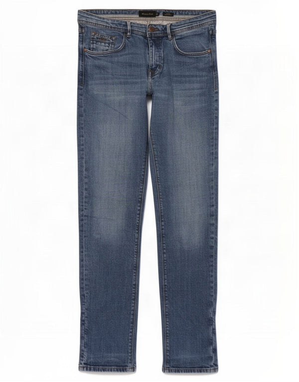 Jeans Slim Masculino Massimo Dutti EU 40 Médio W31 L32 Azul