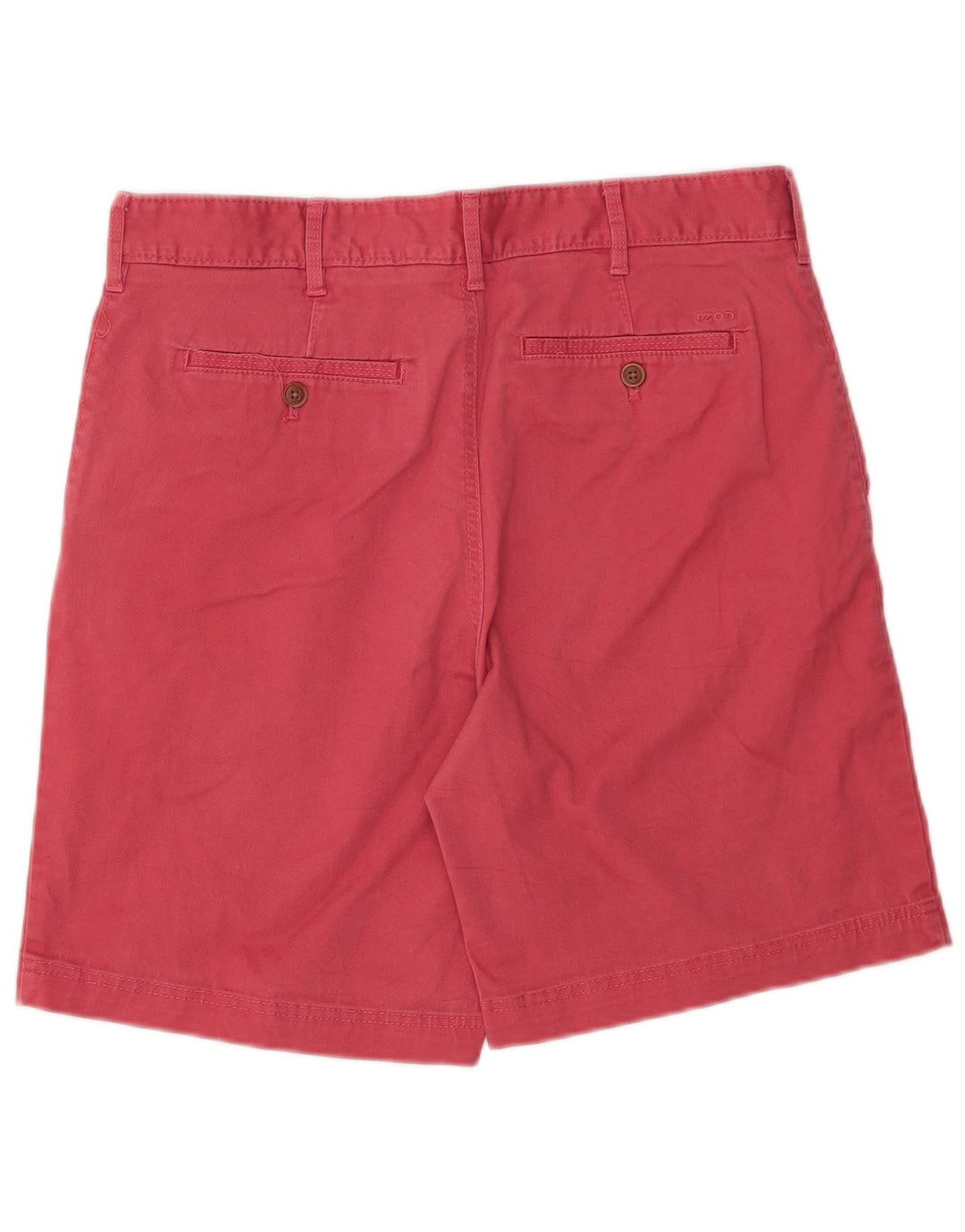 Izod Mens Salt Water Chino Shorts W34 Grande Algodão Rosa