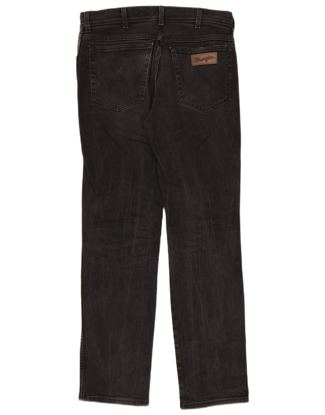 Wrangler Masculino Texas Straight Jeans W33 L32 Algodão Preto
